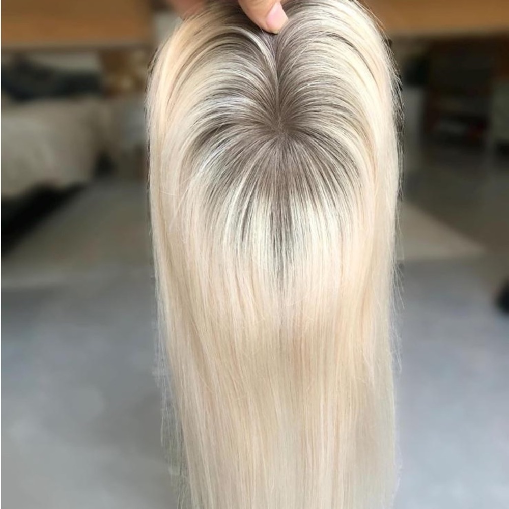 Elegant Blonde Hair Topper